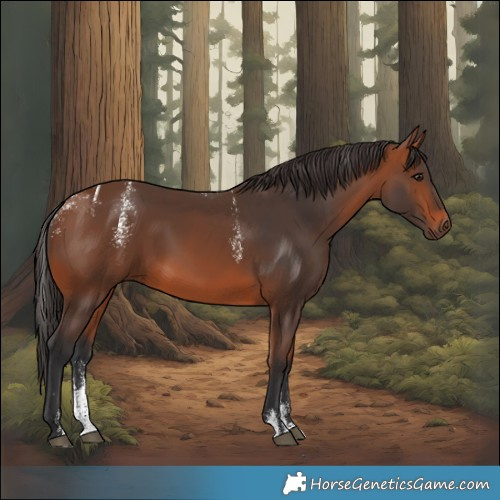 Horse Color:Powder White Bay
