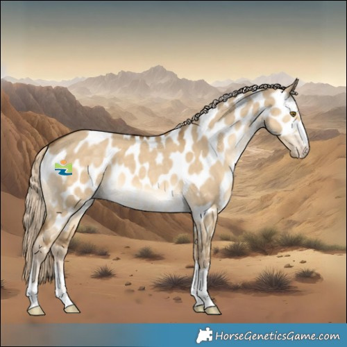 Horse Color:Chocolate Palomino Dun Mushroom Near Leopard 