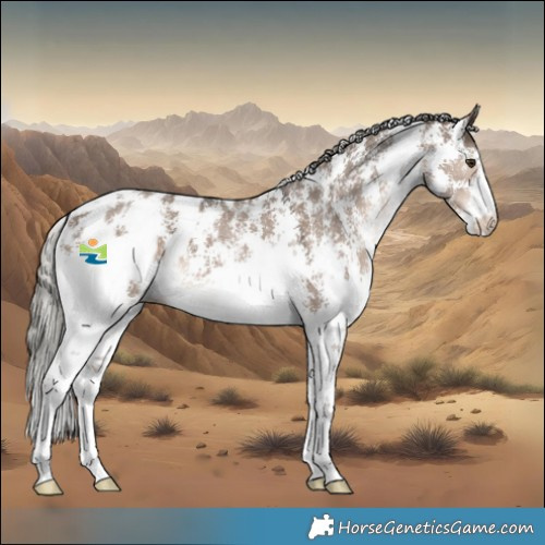 Horse Color:Liver Red Dun Mushroom Sabino Appaloosa