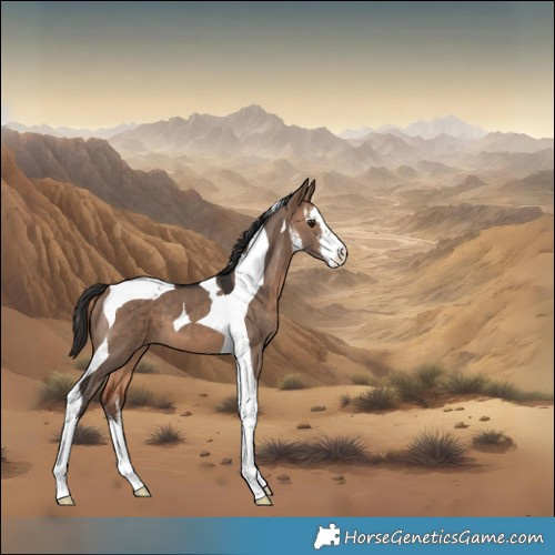 Horse Color:White Spotted Bay Dun Tobiano