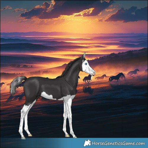 Horse Color:Smoky Black Splash