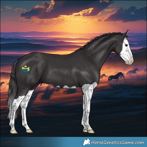 Horse Color:Smoky Black Splash