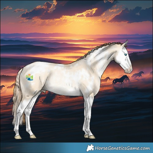 Horse Color:White Spotted Buckskin Snowdrop Dun Splash Rabicano 
