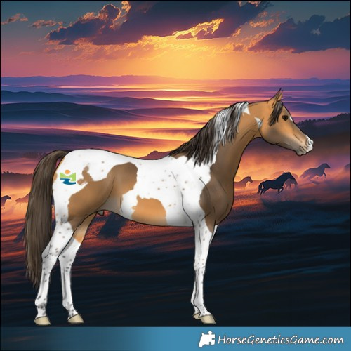 Horse Color:Buckskin Tobiano 
