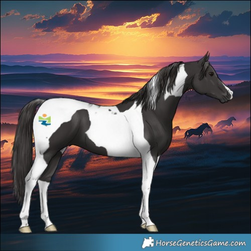 Horse Color:Smoky Black Tobiano