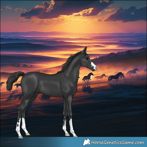 Horse Color:Black 