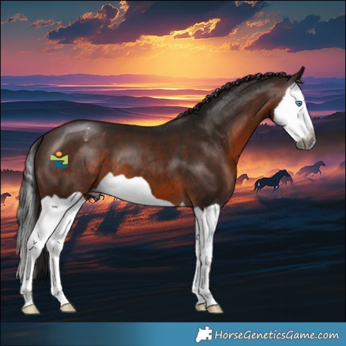 Horse Color:Gray Bay Splash Appaloosa 