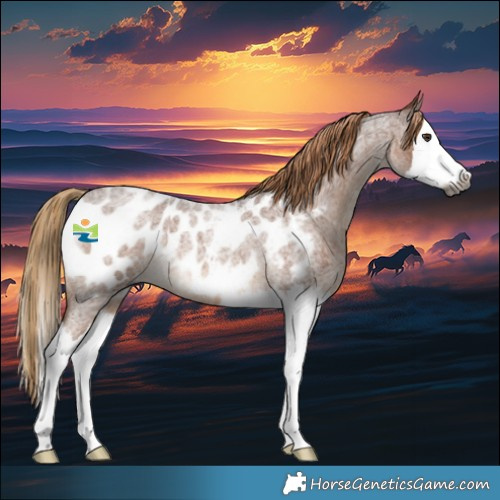 Horse Color:Gray Red Roan Splash Appaloosa