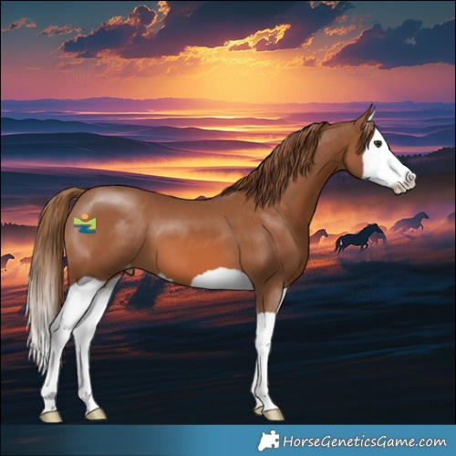 Horse Color:Chestnut Splash Appaloosa 