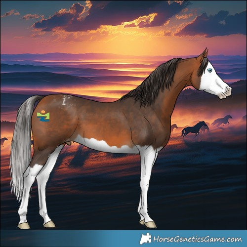Horse Color:Bay Splash Appaloosa