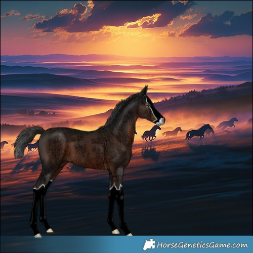 Horse Color:Gray Liver Chestnut Ice Splash Appaloosa