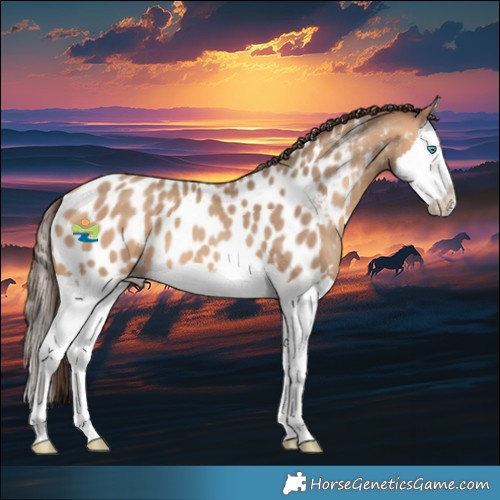 Horse Color:Amber Champagne Splash Appaloosa