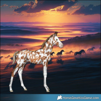 Horse Color:Gray Gold Champagne Splash Near Leopard