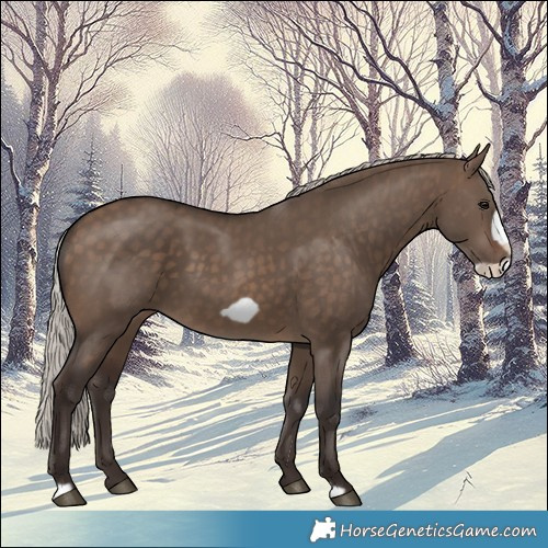 Horse Color:Silver Brown Dun Frame 
