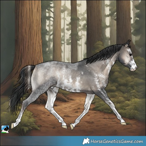 Horse Color:Blue Onyx Ice Sabino