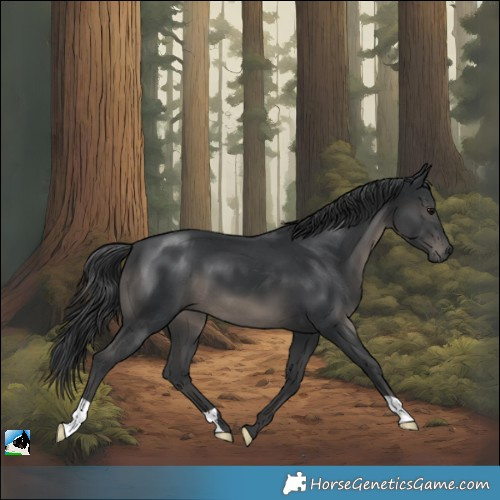 Horse Color:Black Mushroom