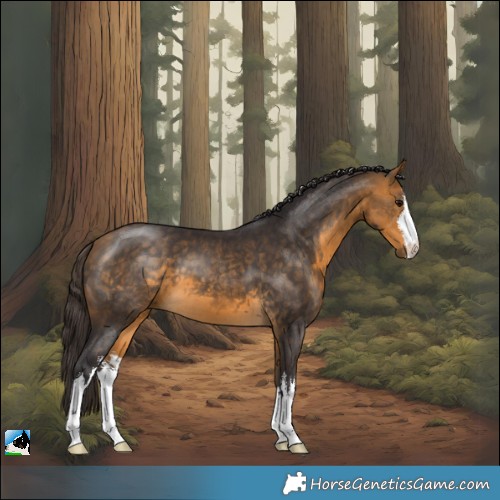 Horse Color:White Spotted Buckskin 