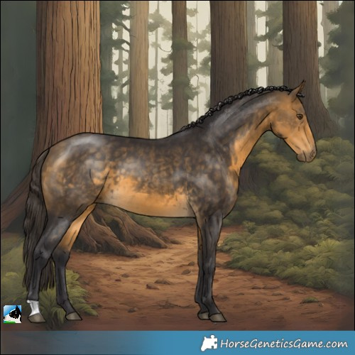 Horse Color:Buckskin Mushroom 