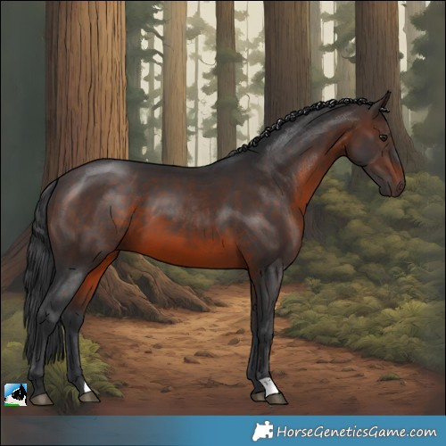 Horse Color:Brown Mushroom 