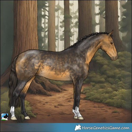 Horse Color:Buckskin Mushroom 