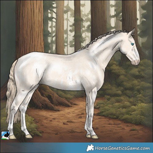 Horse Color:Perlino Sabino