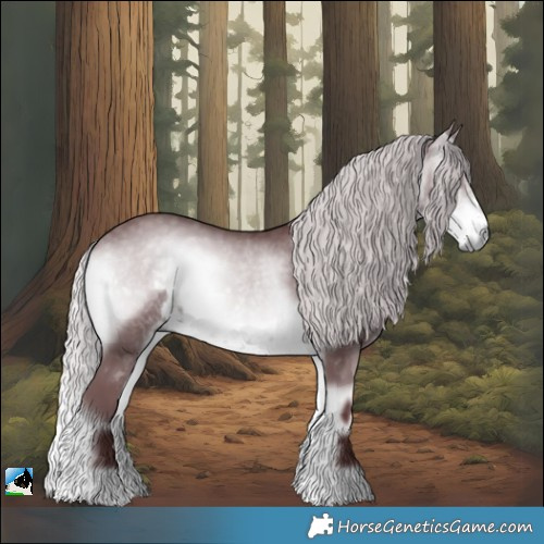 Horse Color:Chocolate Silver Buckskin Chinchilla Onyx