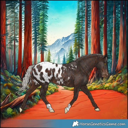 Horse Color:Silver Bay Appaloosa