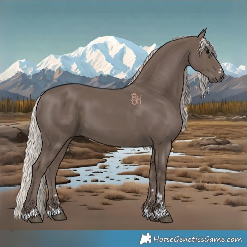 Horse Color:Silver Black