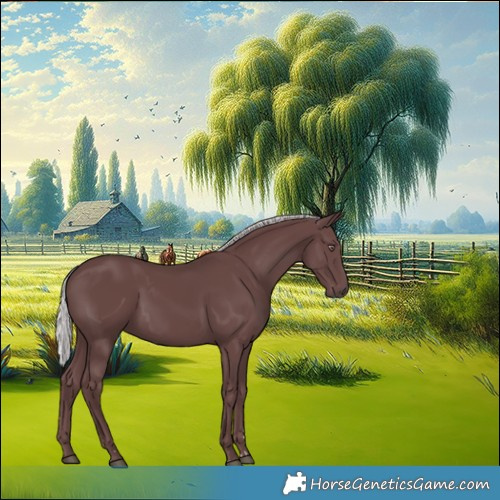 Horse Color:Chocolate Silver Smoky Black Chinchilla Rabicano