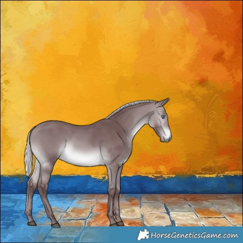 Horse Color:Chocolate Silver Brown Chinchilla 