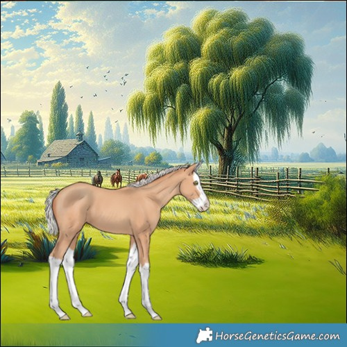 Horse Color:Silver Amber Champagne Splash