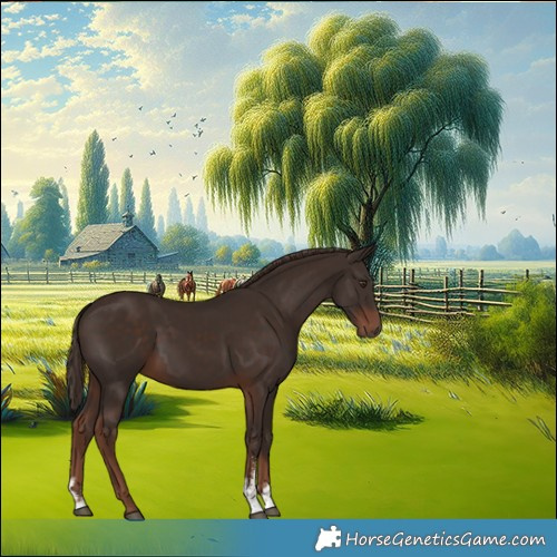 Horse Color:Liver Chestnut Sabino