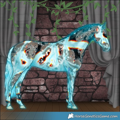 Horse Color:Thunderstruck Silver Black Sabino
