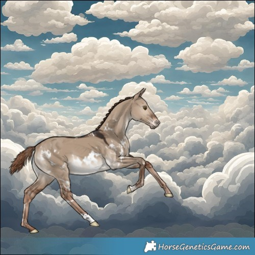 Horse Color:White Spotted Liver Red Dun 