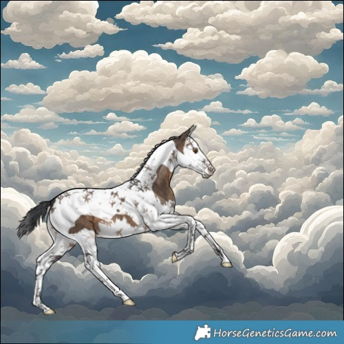 Horse Color:Brown Dun Splash Tobiano 