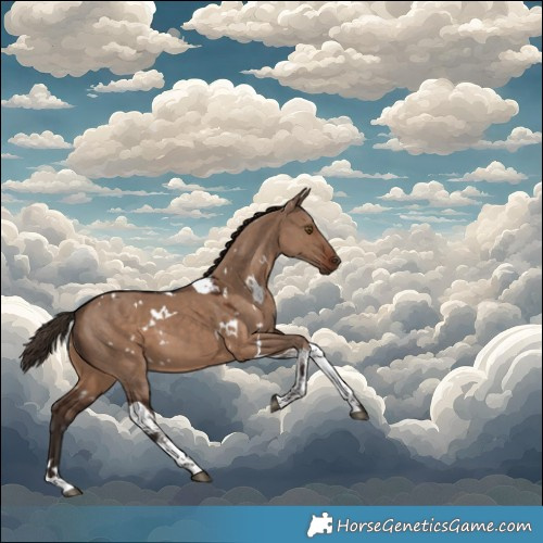 Horse Color:White Spotted Liver Red Dun Tobiano 
