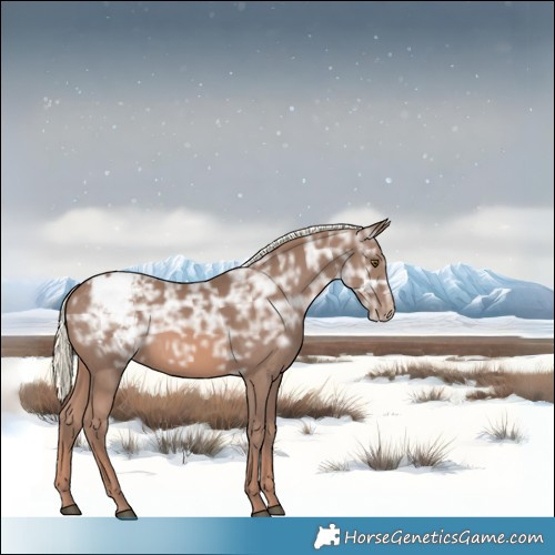 Horse Color:Chestnut Ice Mushroom Appaloosa Rabicano 