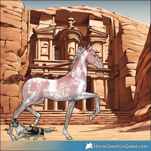 Horse Color:Platinum White Spotted Gold Champagne Dun 