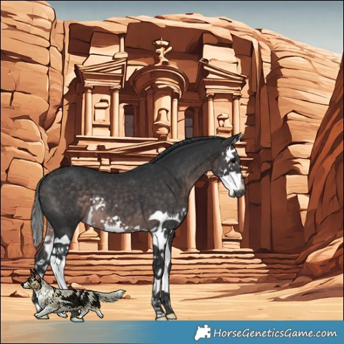 Horse Color:Platinum Brown Splash 