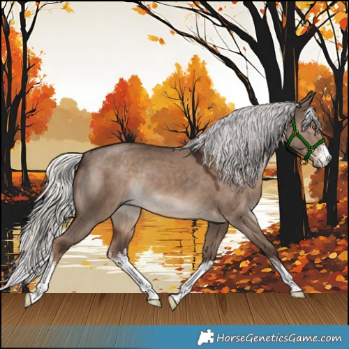Horse Color:White Spotted Liver Red Dun Mushroom Rabicano 