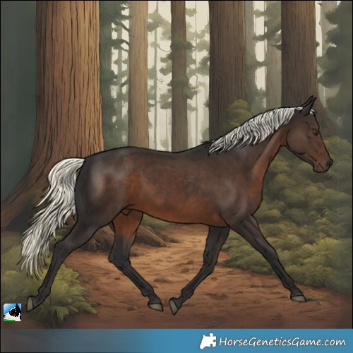 Horse Color:Liver Chestnut Mushroom Rabicano