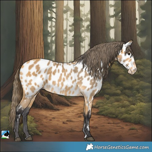 Horse Color:Buckskin Merle Near Leopard