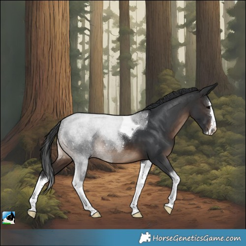 Horse Color:White Spotted Brown Splash Tobiano Rabicano 