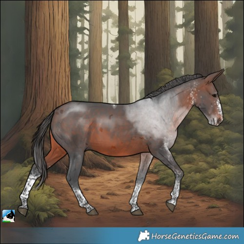 Horse Color:White Spotted Brown Merle Tobiano