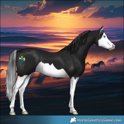 Horse Color:Gray Black Splash 