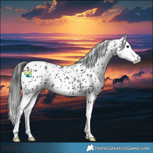 Horse Color:Black Splash Appaloosa