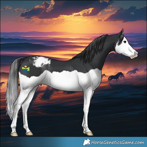 Horse Color:Black Splash Appaloosa