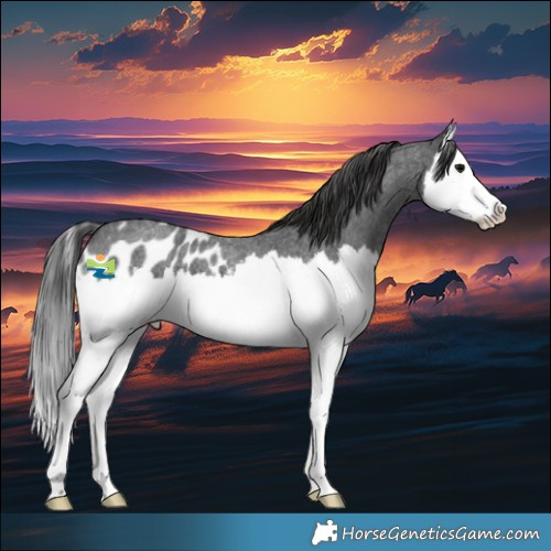 Horse Color:Blue Roan Splash Appaloosa 
