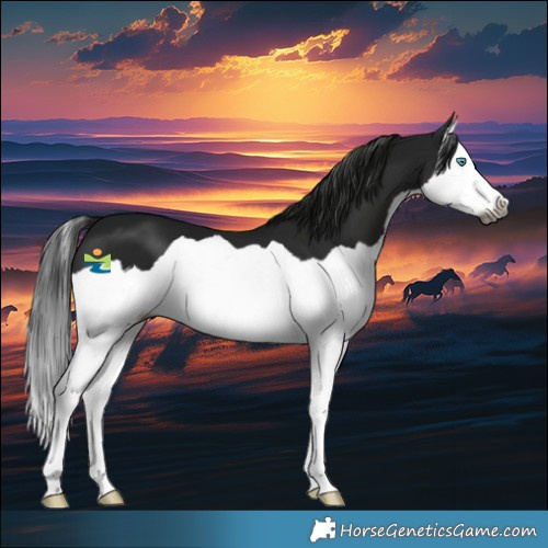 Horse Color:Gray Black Splash 