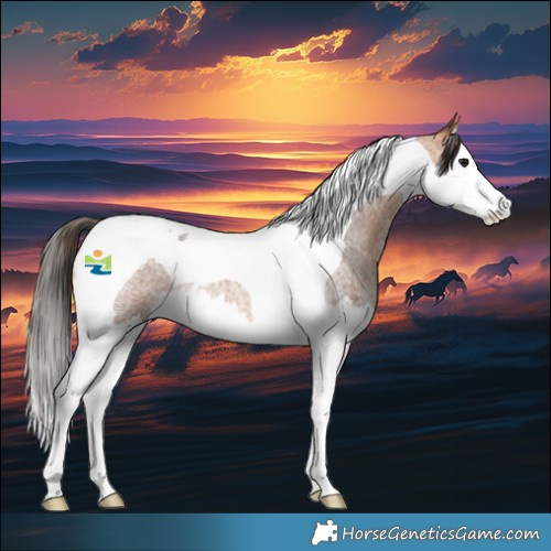 Horse Color:Bay Roan Splash Tobiano Rabicano 
